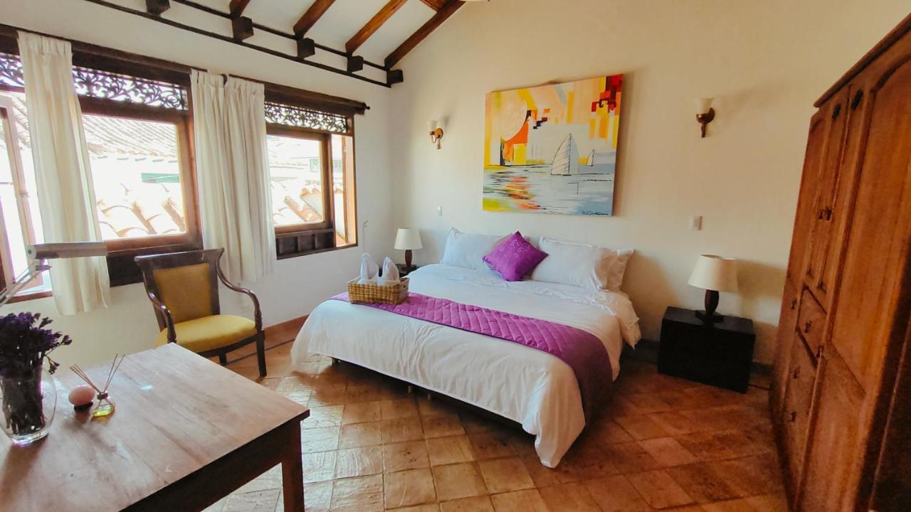 Casona Amatista Hotel Boutique Villa de Leyva Buitenkant foto